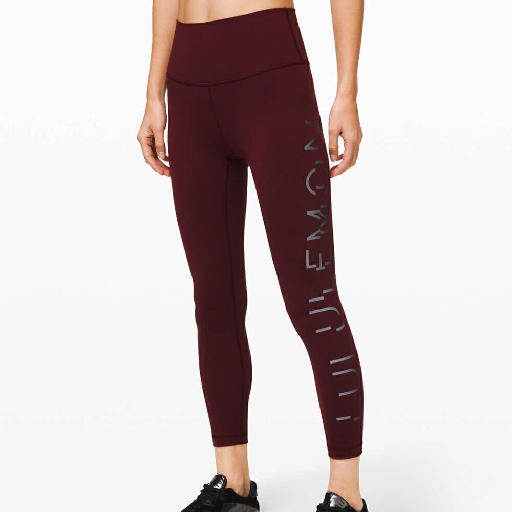 Lululemon Wunder Under High-Rise Tight 25" *Lunar New Year - 2 Garnet RARE
